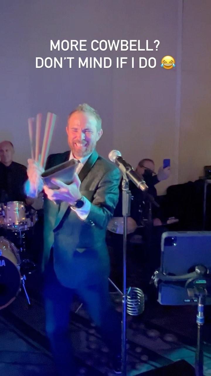 @andrewdistel is definitely serious about that cowbell  Had a blast playing for Mary and Tony’s celebration last night! 
.
.
.
chicagoweddingband chrissarlasorchestra chicagoweddingbands cowbell morecowbell ladymarmalade londonhousechicago londonhousechicagowedding liveband chicagoliveband chicagocorporateentertainment