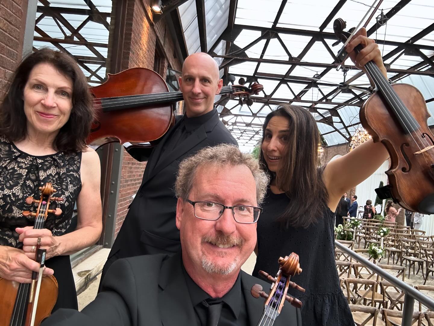 Just a quick quartet selfie before the most beautiful ceremony in this amazing space ️
.
.
.

popstringquartet artistrings artistringschicago artistringsofficial popstrings stringquartet chicagostringquartet weddingceremonymusic weddingceremonymusicians weddingceremony weddingsongs weddingmusic chicagoweddingmusic popweddingceremonymusic bridgeportartcenter bridgeportartcenterwedding bridgeportsculpturegarden bridgeportsculpturegardenwedding ceremonysongs weddingceremonysongs