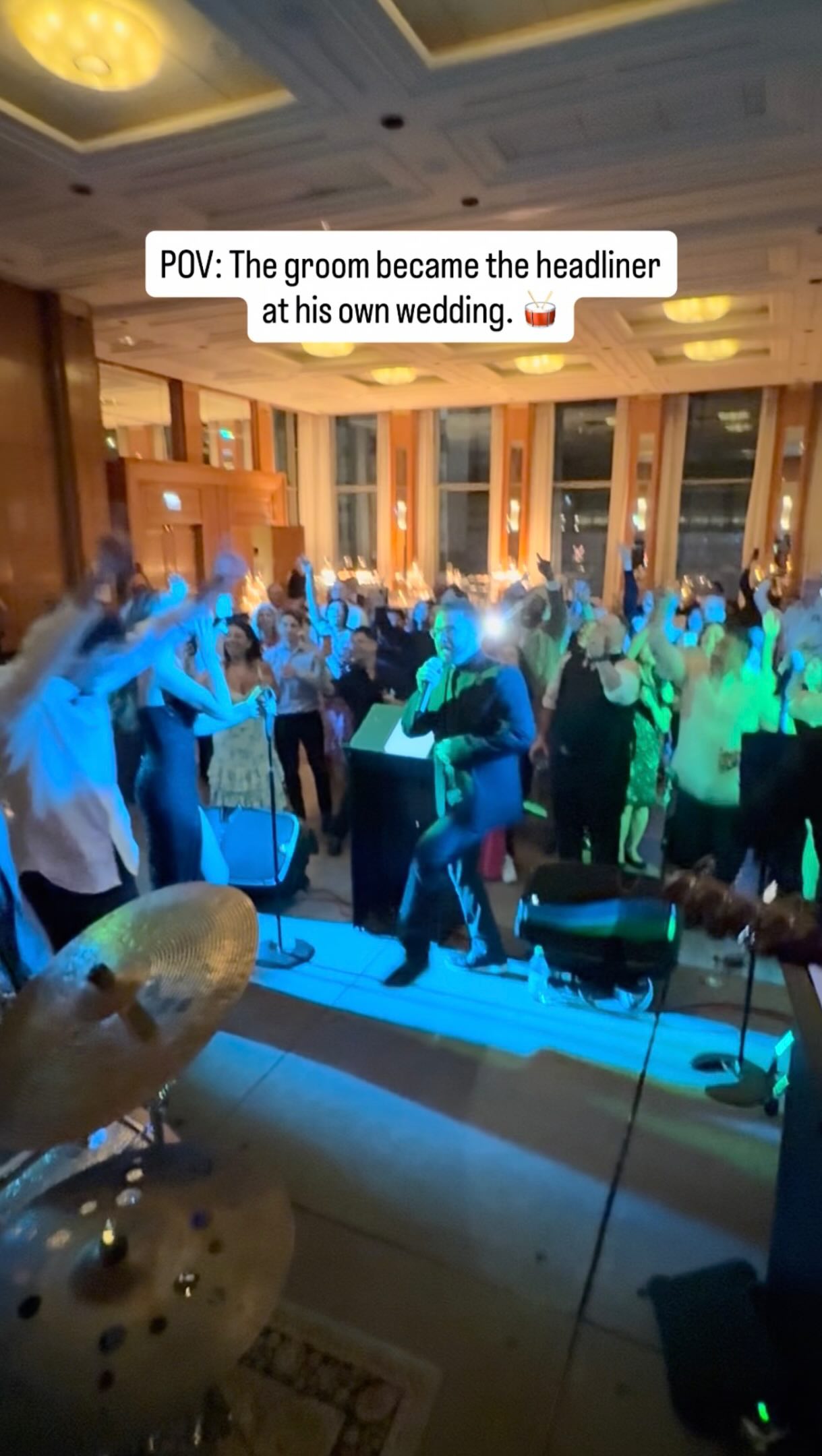 We invited the groom to play drums with us on Mr. Brightside.
His family jumped on stage.
The dance floor sang every word.
A moment we’ll all be talking about for years. 🤘🥁🥰

Venue @thepeninsulachi 
Planning @rosannacoweddings 
Florist @fleurishatelier 
Band @sarlasmusic Carol Sarlas Orchestra 

chicagoweddingband chicagowedding chicagoweddingplanner weddingreception weddinginspiration
