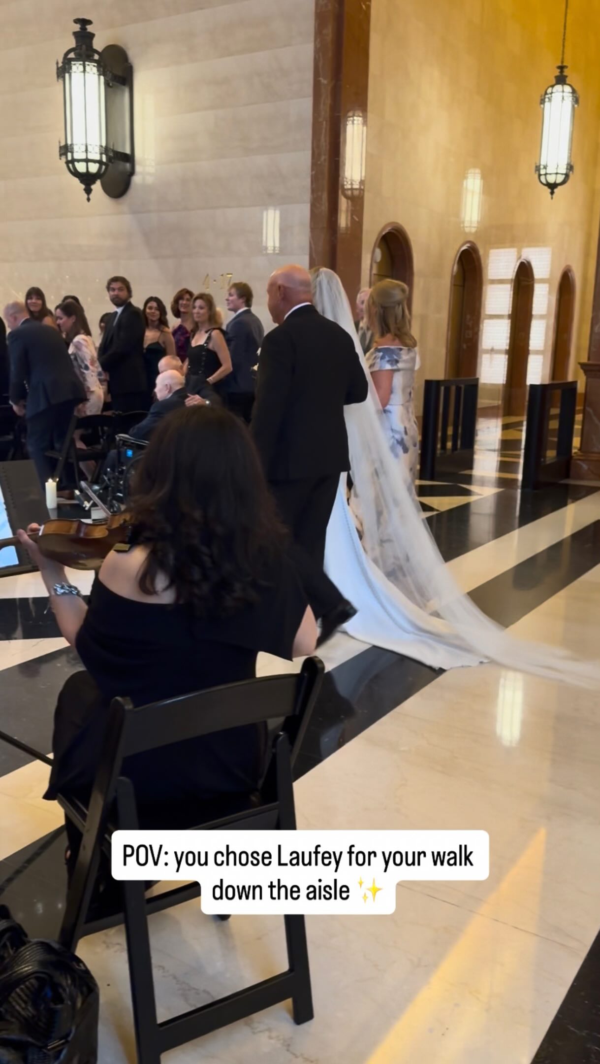 If you want your ceremony to feel romantic without feeling expected… this is your sign 🤍
“Bewitched” by Laufey, arranged for string quartet.
Save this one for your walk down the aisle 

Venue @thelibraryat190 
Planning @shh.events 
String Quartet @artistringschicago from @sarlasmusic 

chicagowedding weddingprocession weddingceremony stringquartet weddinginspiration