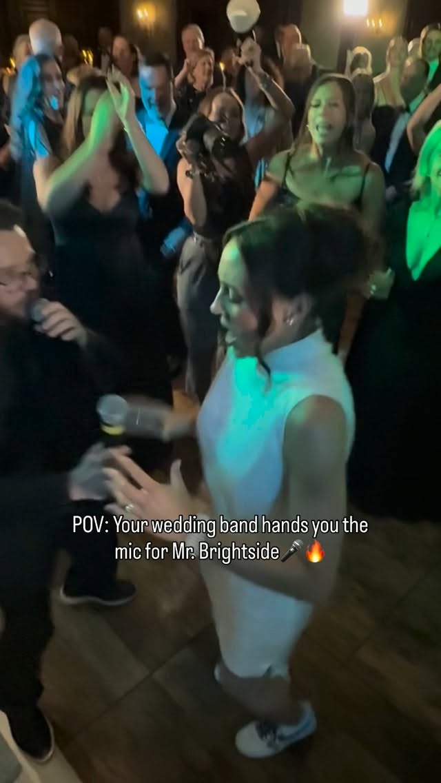 When the bride knows every word to “Mr. Brightside,” there’s only one thing to do. Hand her the mic 

And yes, that’s the photographer right in the middle of the action, capturing the magic. (This vid courtesy of the Sarlas amateur iPhone camera crew of course )

Venue @kohlerwievents @kohlerwi American Club
Planning @plusoneplanningllc 
Band @sarlasmusic Carol Sarlas Orchestra 
Photo @chasingsunsetsllc 

chicagoweddingband weddingreception weddinginspiration brides bridegoals